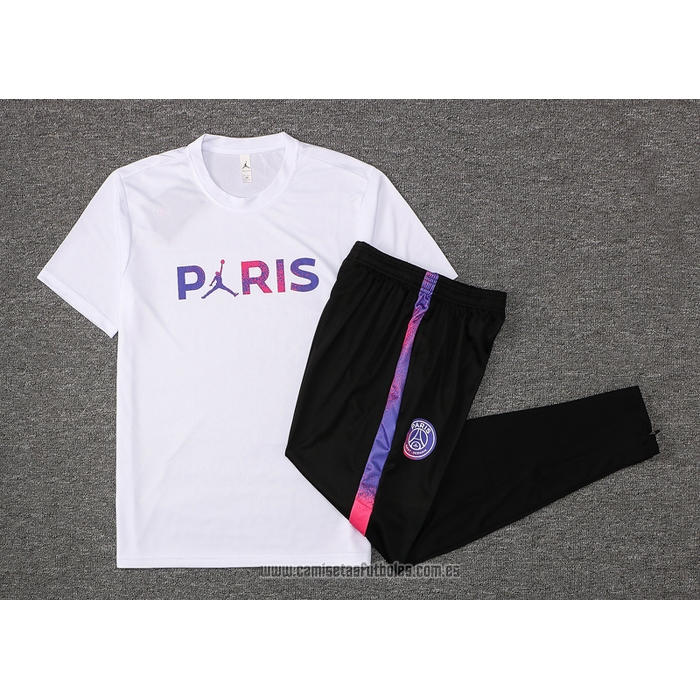 Chandal del Paris Saint-Germain Jordan Manga Corta 2021-2022 Blanco